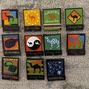 Vintage Camel brand matchbooks set of 11